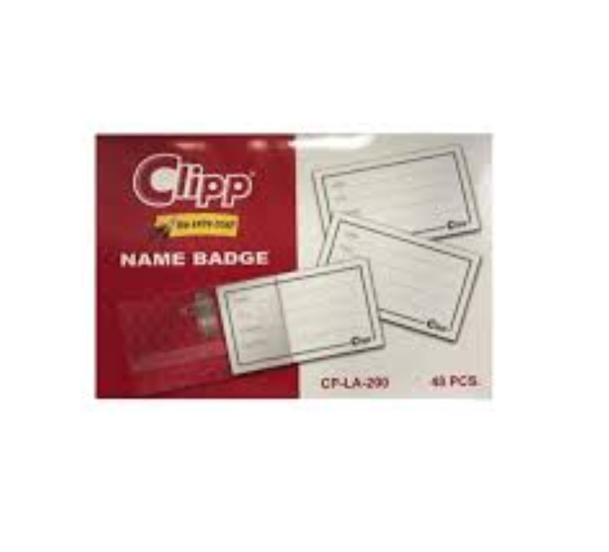Clipp Name Bagde bx=48pcs CP-LA-200